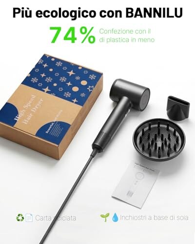 BANNILU Phon Capelli Professionale Ionico 160.000 RPM - immagine 8