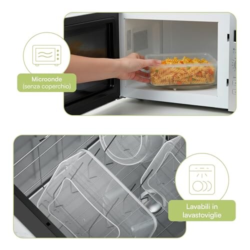Baroni Home Set Contenitori Ermetici, 16 Pezzi - immagine 4