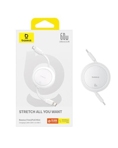 Baseus Cavo USB-C 60W PD 5A Retrattile - immagine 6