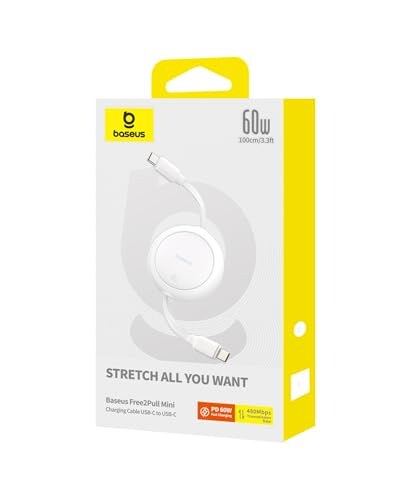 Baseus Cavo USB-C 60W PD 5A Retrattile - immagine 7