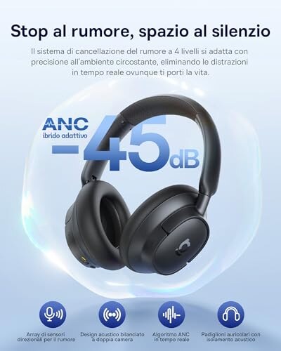 Baseus EH10 Cuffie Bluetooth con ANC e 80h Autonomia - immagine 1