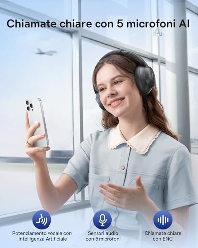 Baseus EH10 Cuffie Bluetooth con ANC e 80h Autonomia - immagine 5