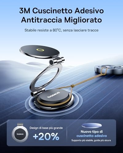 Baseus MagPro II Supporto Auto per Smartphone - immagine 2