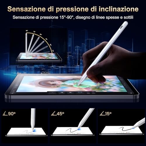 BAZO Penna per iPad con Ricarica Rapida e Palm Rejection - immagine 3