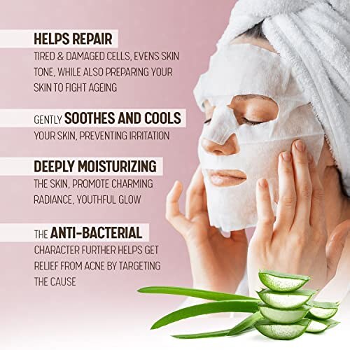 BeautyKei Maschera Viso Idratante Aloe Vera - immagine 1
