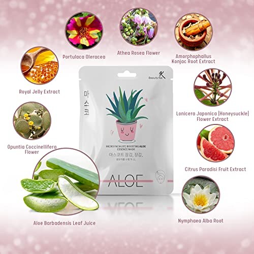 BeautyKei Maschera Viso Idratante Aloe Vera - immagine 2