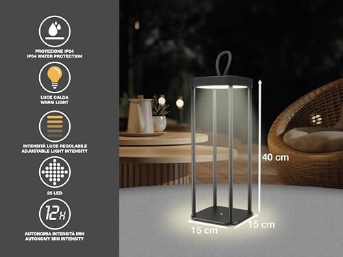 Beper Lampada da Tavolo LED Ricaricabile - immagine 2