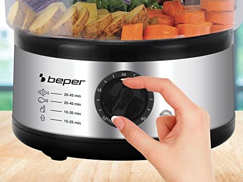Beper Vaporiera Elettrica 5 Litri con Timer - immagine 2
