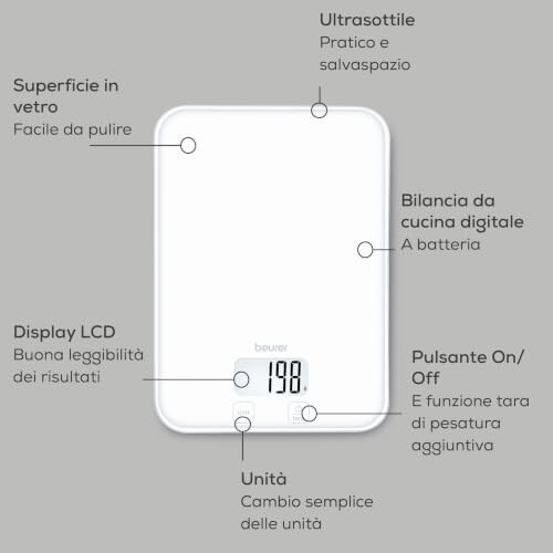 Beurer KS 19 Bilancia da Cucina Digitale - immagine 5