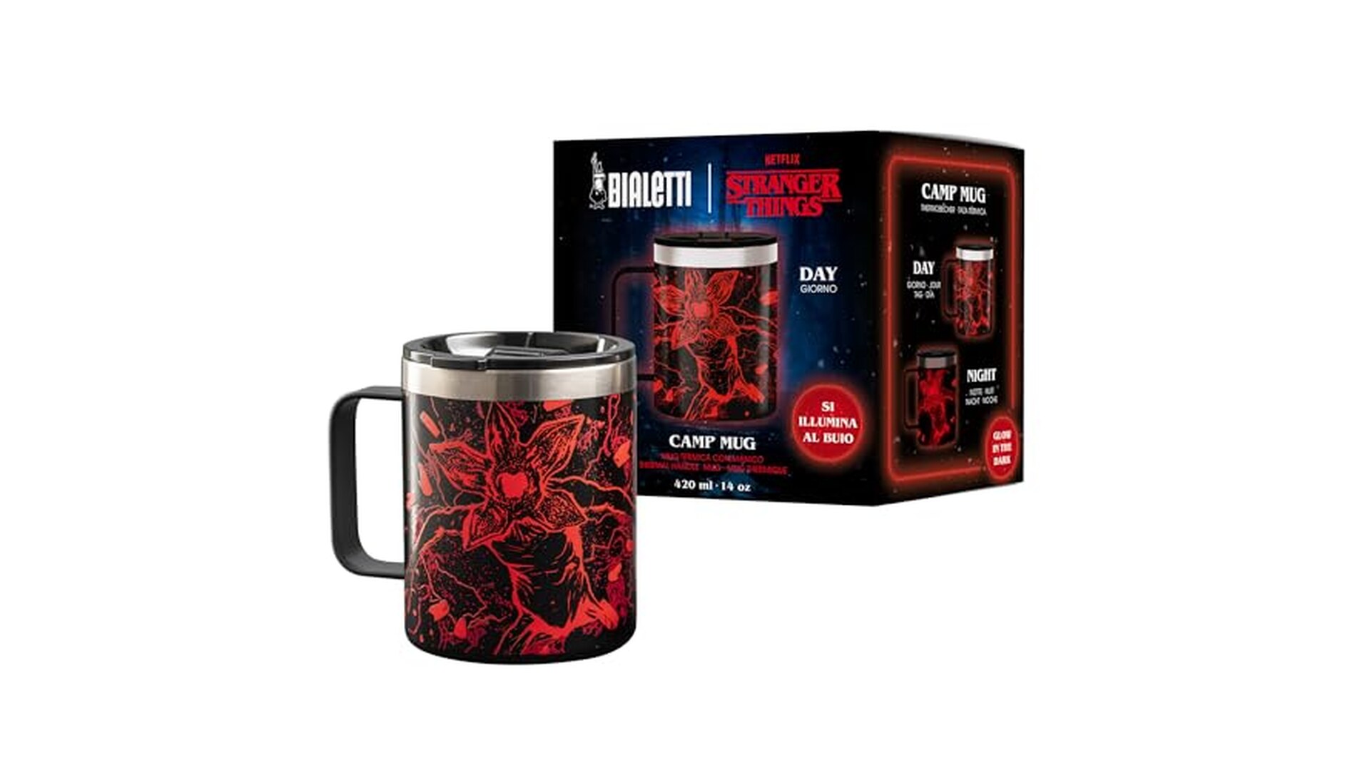 Bialetti Tazza Termica Stranger Things Luminescente