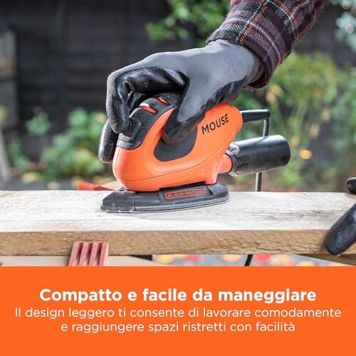 BLACK+DECKER Levigatrice Mouse 55W con 15 Accessori - immagine 2