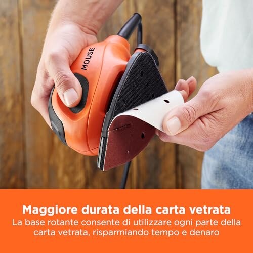 BLACK+DECKER Levigatrice Mouse 55W con 15 Accessori - immagine 5