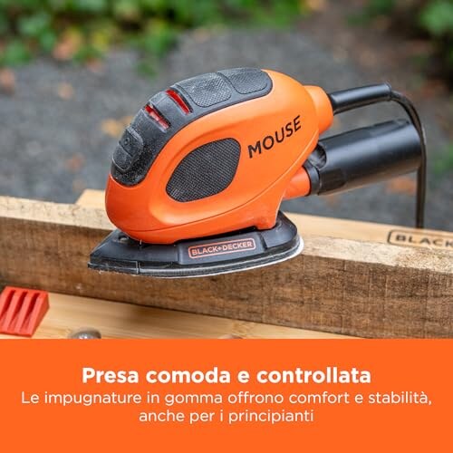 BLACK+DECKER Levigatrice Mouse 55W con 15 Accessori - immagine 7