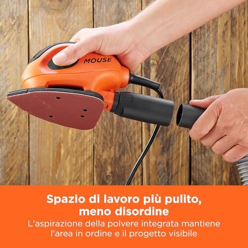 BLACK+DECKER Levigatrice Mouse 55W con 15 Accessori - immagine 8