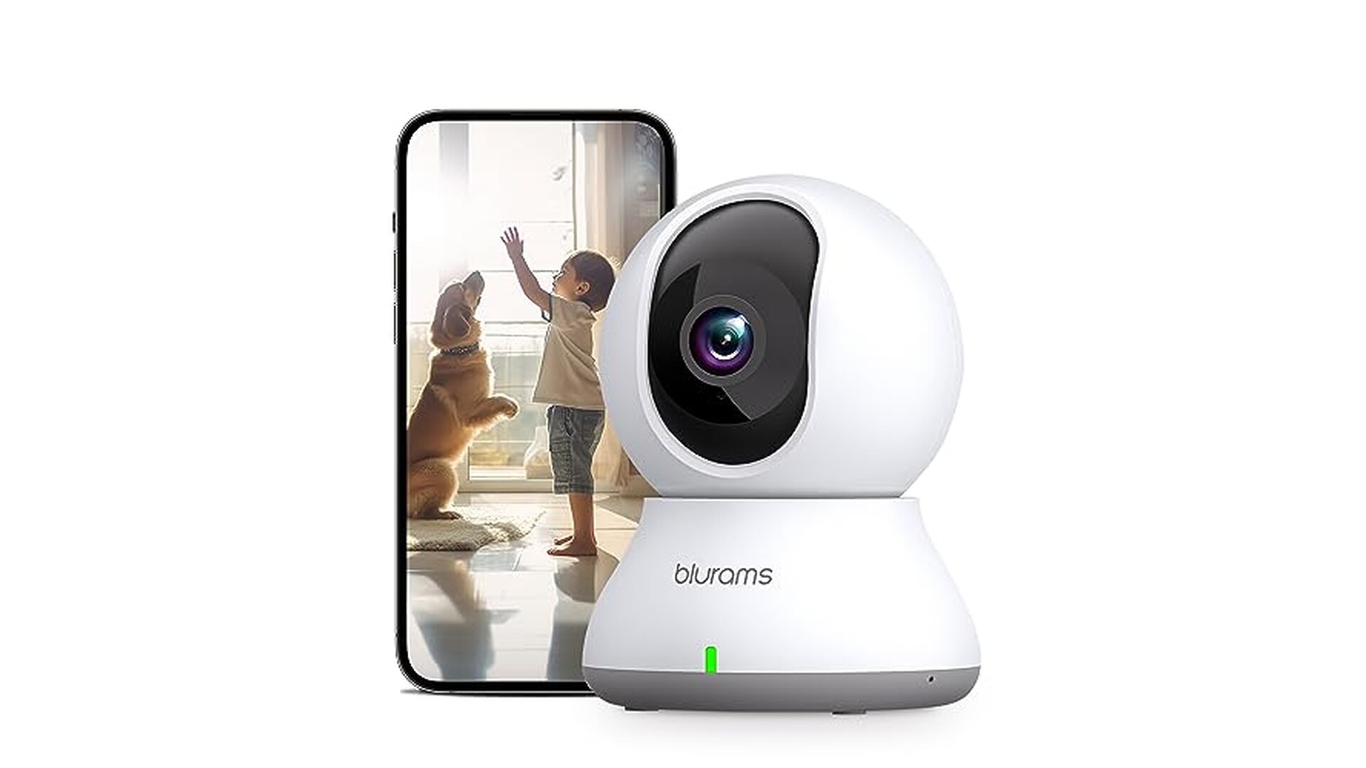 blurams Telecamera Wi-Fi 2K Interna con Rotazione 360°