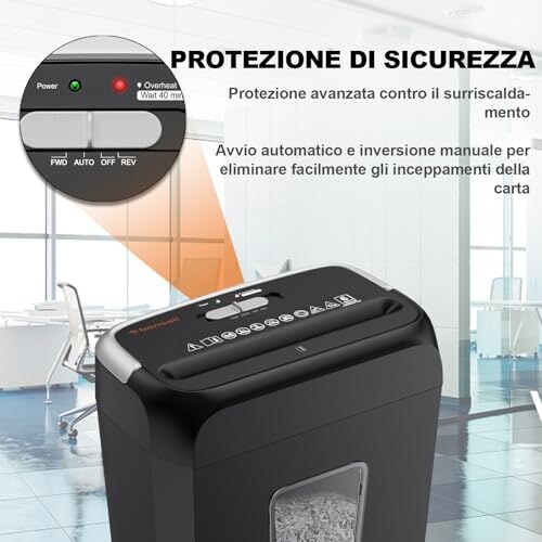 Bonsaii Distruggidocumenti 6 Fogli P-4 - immagine 5