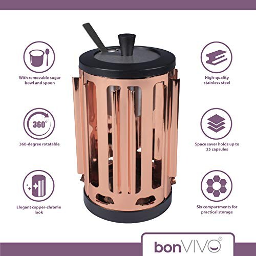 bonVIVO Kafono Porta Capsule Caffè Rotante - immagine 2