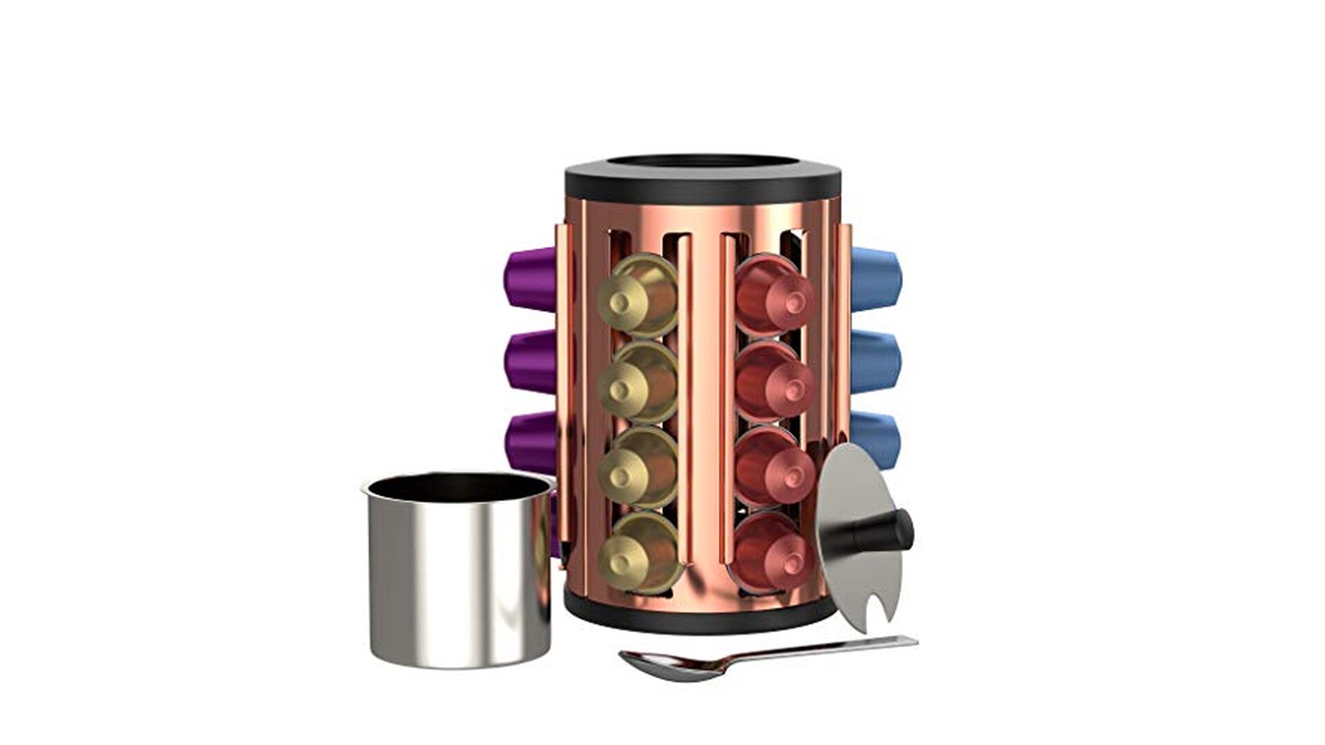 bonVIVO Kafono Porta Capsule Caffè Rotante