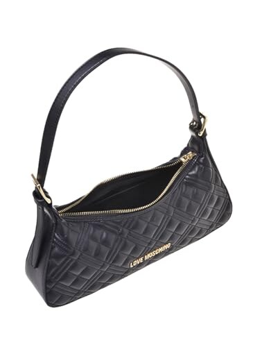 Borsa Quilted PU Nera Love Moschino - immagine 3