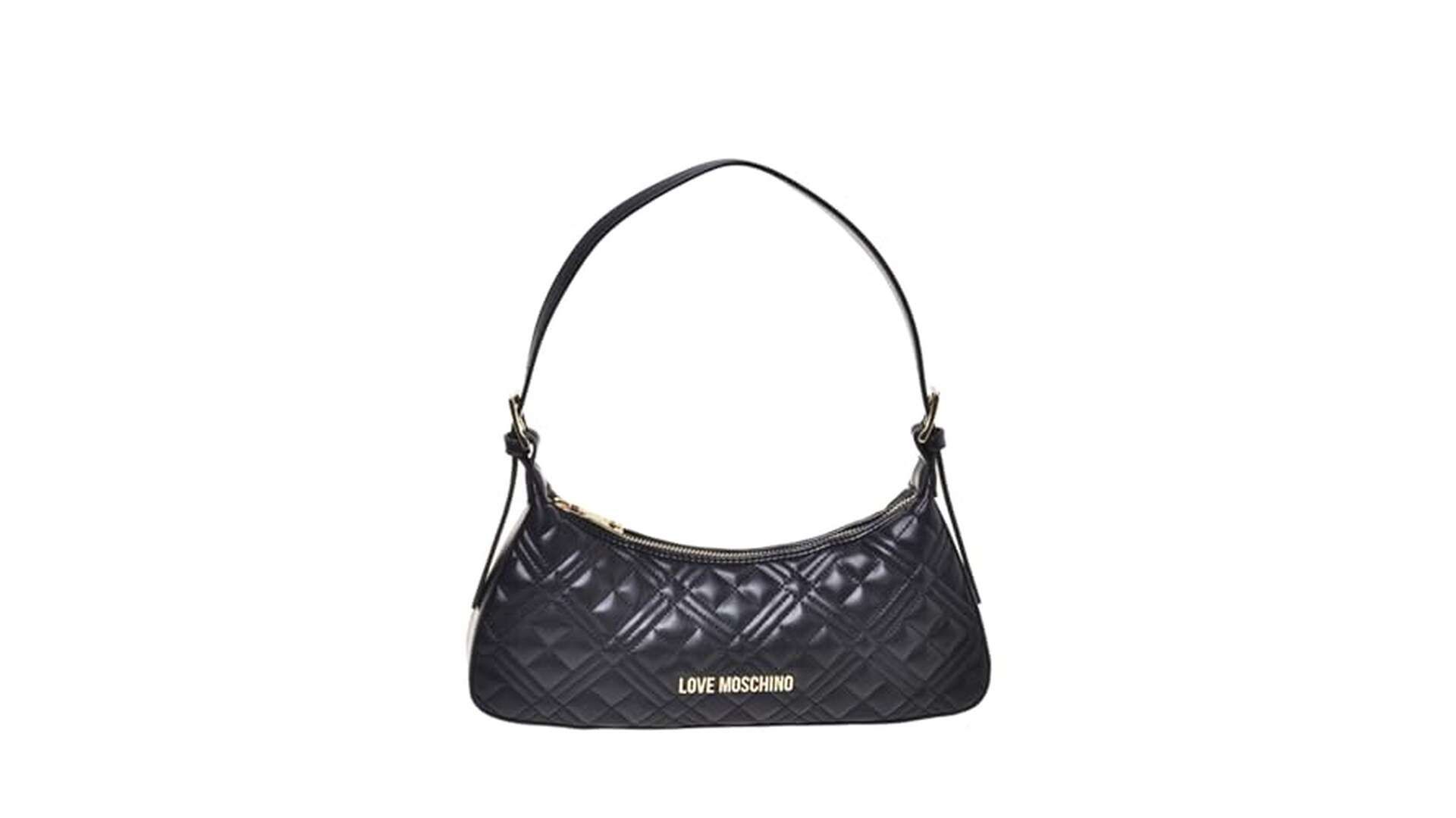 Borsa Quilted PU Nera Love Moschino