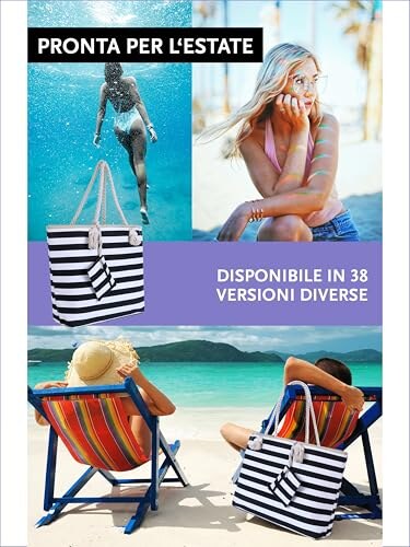Borsa da Spiaggia DonDon Stile Marinaro - immagine 4