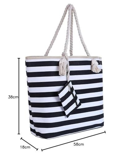 Borsa da Spiaggia DonDon Stile Marinaro - immagine 6