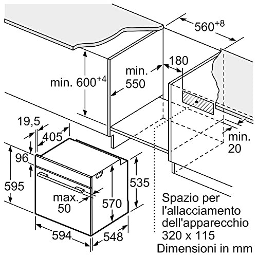 Bosch Forno da Incasso EcoClean Inox 60x60cm - immagine 2