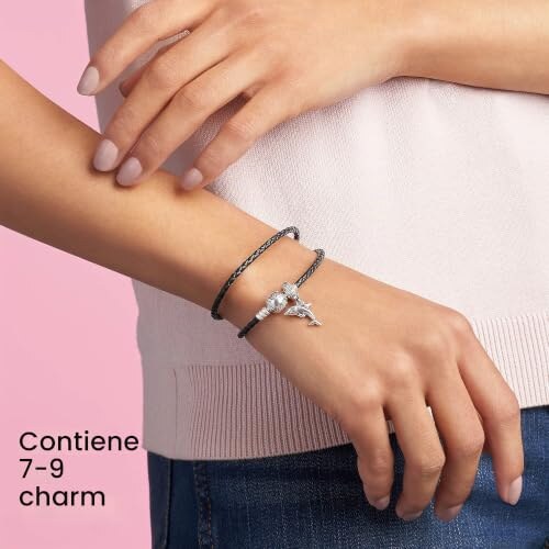 Bracciale Pandora Moments in Pelle e Argento - immagine 7