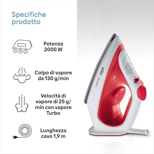 Braun TexStyle 1 Ferro da Stiro a Vapore 1900W - immagine 2