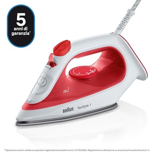Braun TexStyle 1 Ferro da Stiro a Vapore 1900W - immagine 3