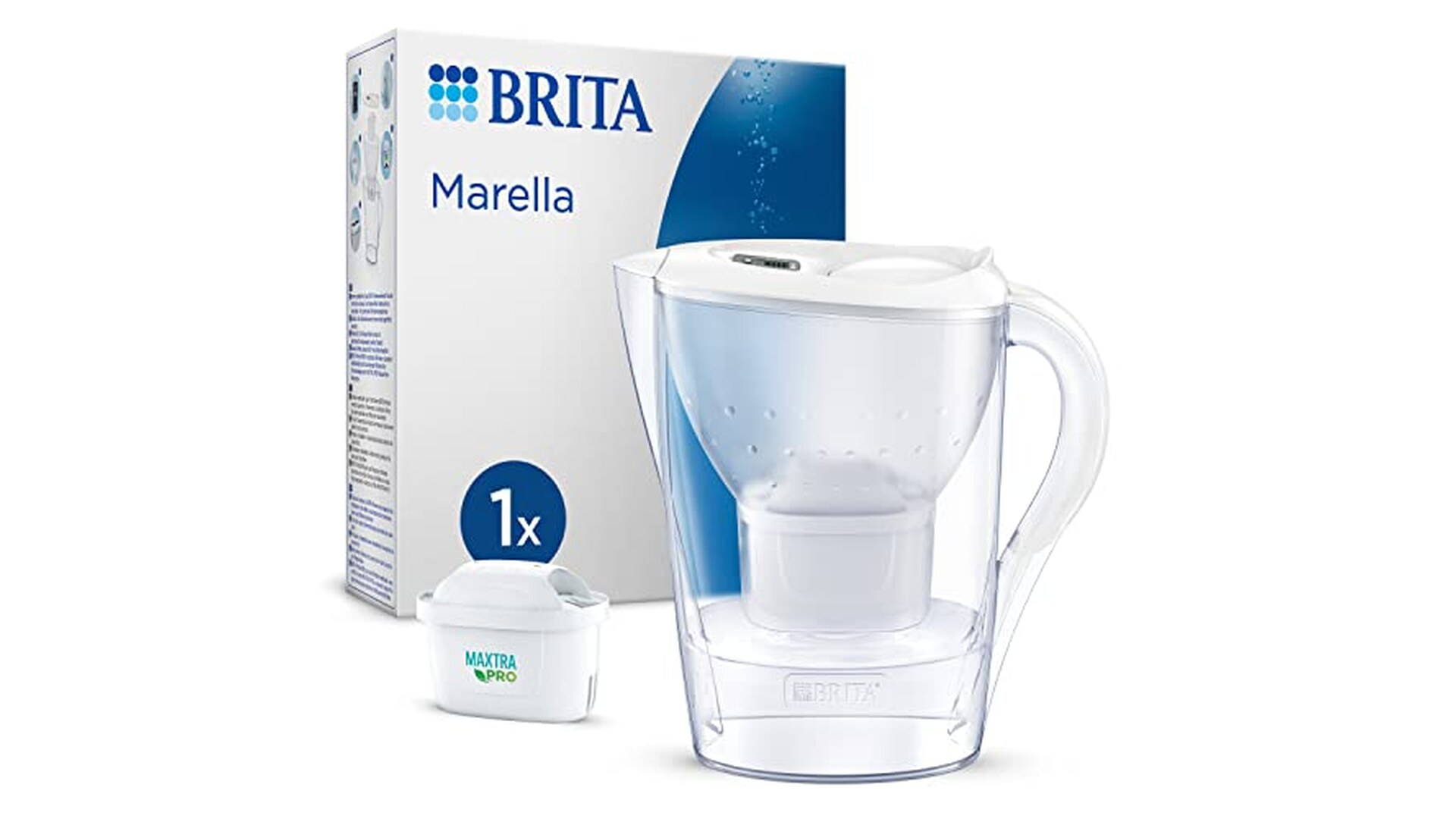 BRITA Caraffa Filtrante Marella con Filtro Pure Performance