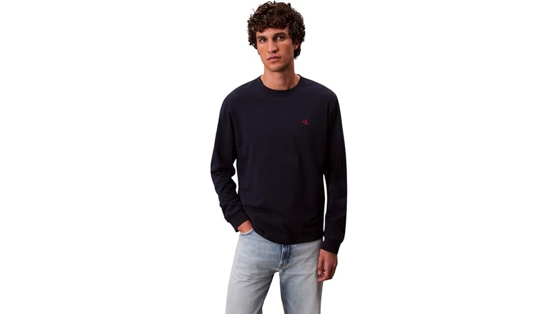 Calvin Klein T-Shirt Uomo Monogram Blu Zaffiro M