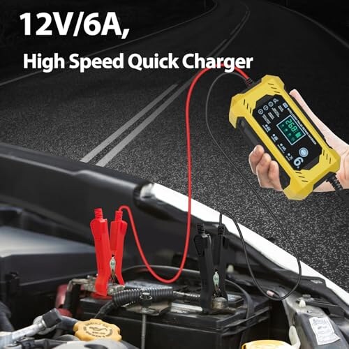 Caricabatterie Auto Intelligente 12V 6A FAFAMIYA - immagine 1