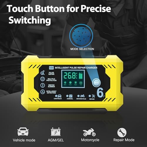 Caricabatterie Auto Intelligente 12V 6A FAFAMIYA - immagine 4