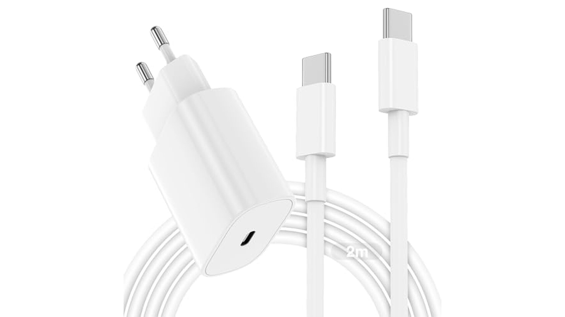 Caricatore 20W con Cavo USB-C per iPhone e iPad