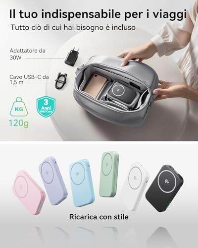 Caricatore Wireless 3 in 1 INIU 15W Certificato Qi - immagine 5