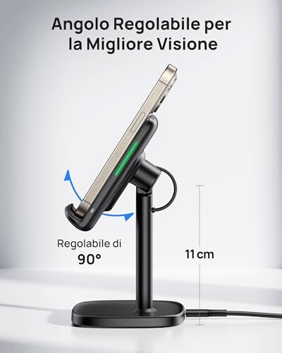 Caricatore Wireless INIU 15W per iPhone e Samsung - immagine 2