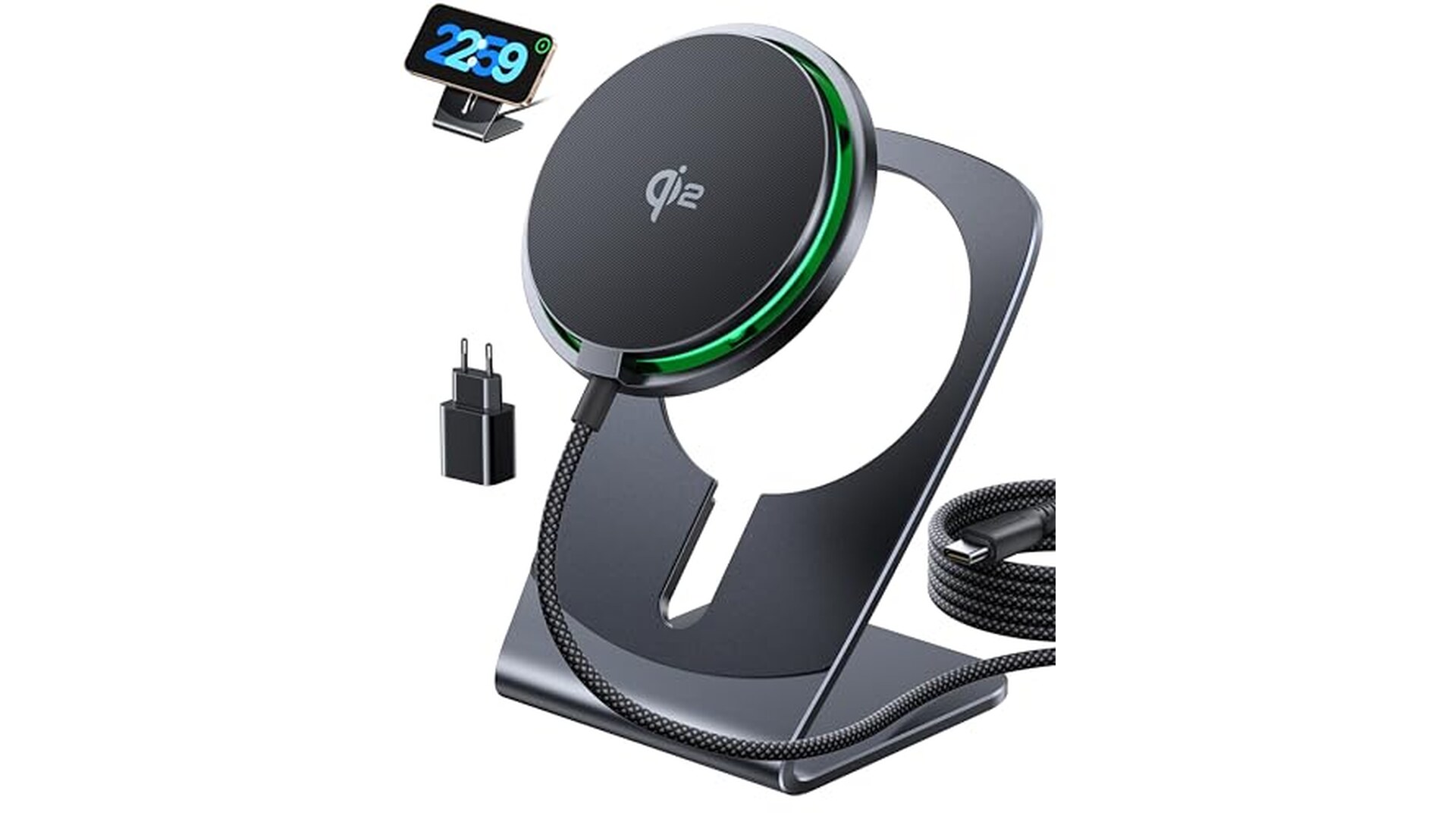 Caricatore Wireless INIU 2 in 1 15W per iPhone e AirPods
