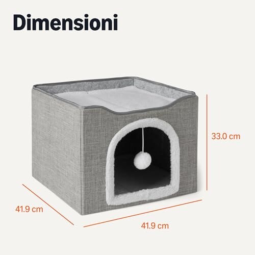 Casetta per Gatti Pieghevole Amazon Basics - immagine 4