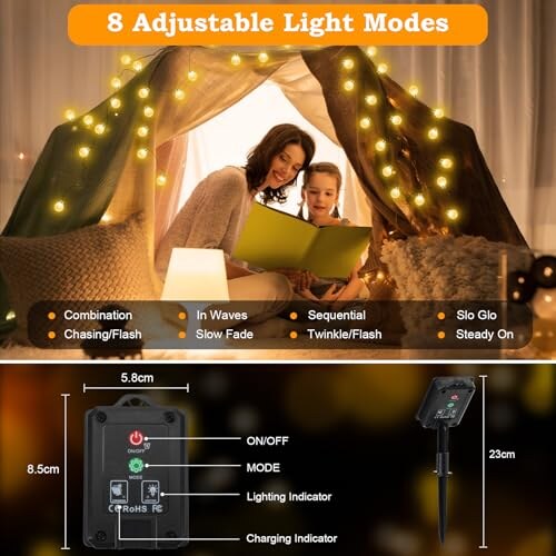 Catena Luminosa Solare 60 LED Realky - immagine 1