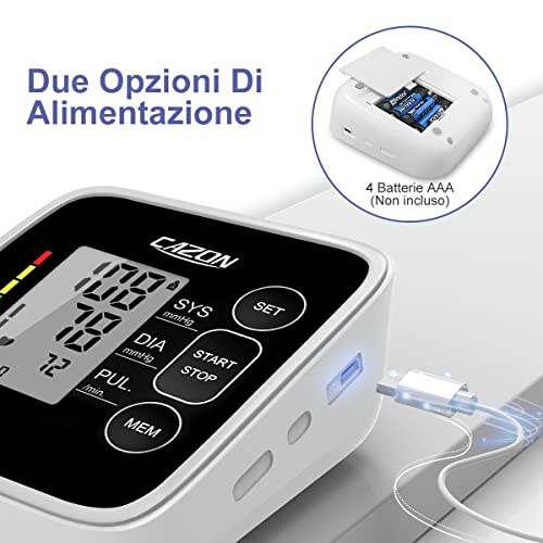 CAZON Misuratore Pressione Sanguigna da Braccio - immagine 4