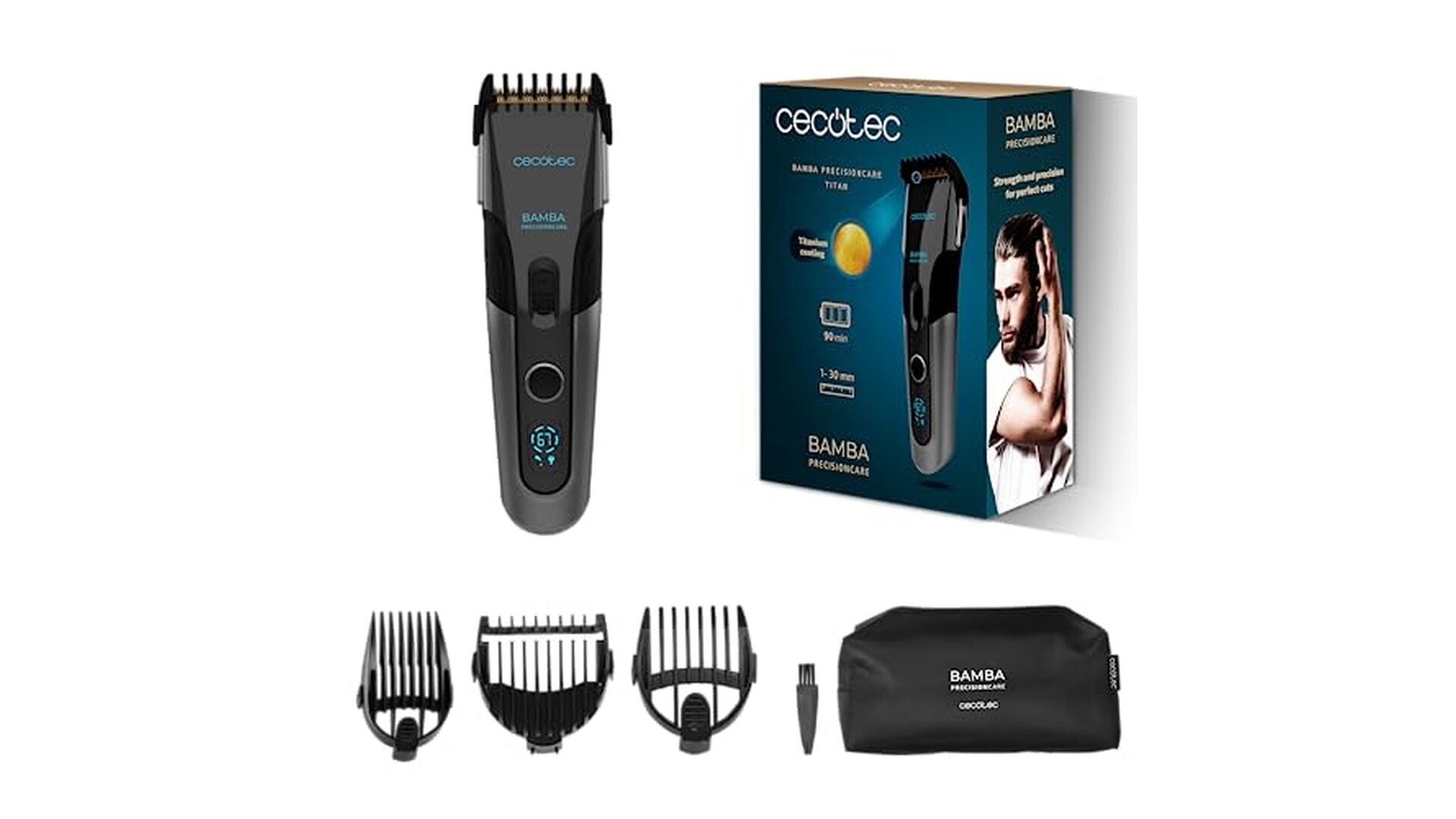Cecotec Tagliacapelli PrecisionCare Titan Wireless