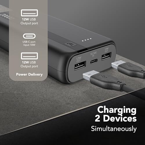 Cellularline Power Bank 20000mAh con LED Indicatori - immagine 1