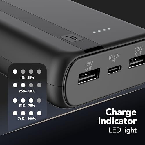 Cellularline Power Bank 20000mAh con LED Indicatori - immagine 3