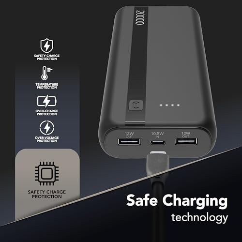Cellularline Power Bank 20000mAh con LED Indicatori - immagine 4