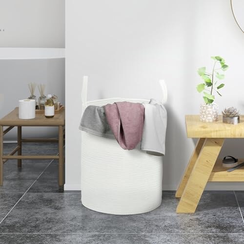 Cesto Portabiancheria Pieghevole HOMCOM 36L - immagine 1