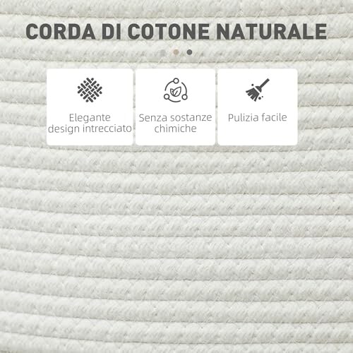 Cesto Portabiancheria Pieghevole HOMCOM 36L - immagine 2