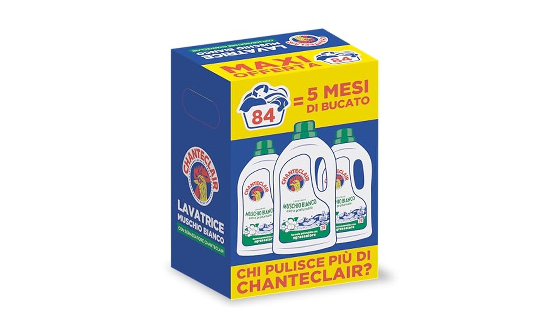 Chanteclair Detersivo Lavatrice Muschio Bianco