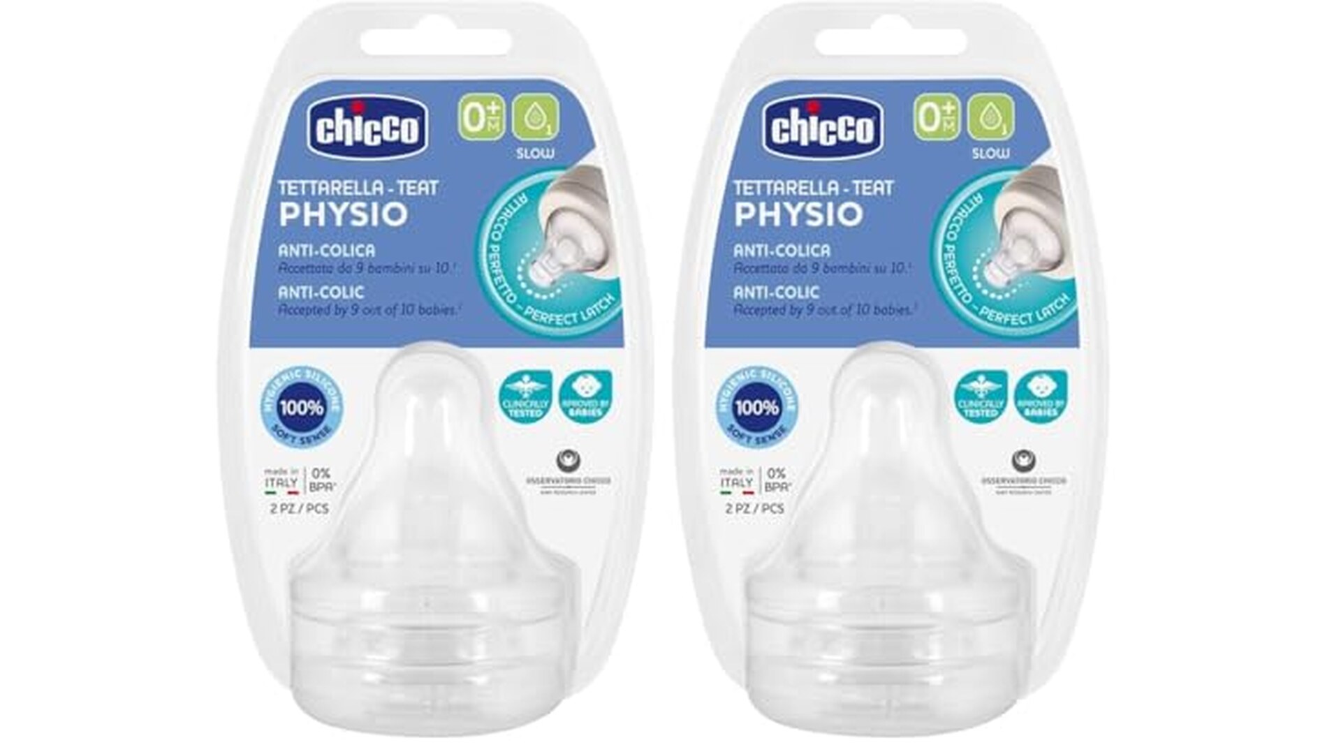 Chicco Tettarella Anticolica Flusso Lento 0+ Mesi