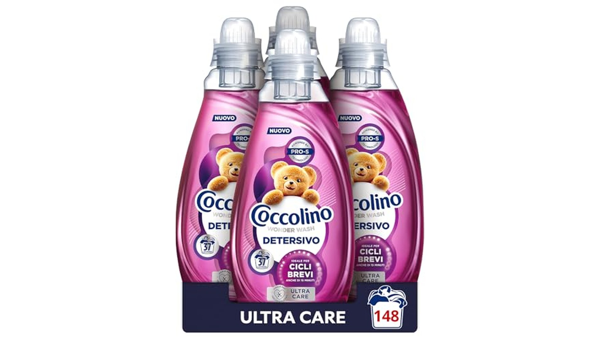 Coccolino Wonder Wash Detersivo Liquido 4x1480ml